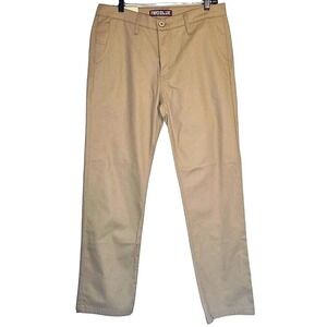 Neoblue Relaxed Chino Pants Khaki Tan 32 100% Cotton New Business Casual‎ Street